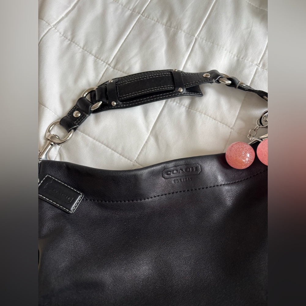 💜Coach Carly Black Leather 💜 - Picture 8 of 8
